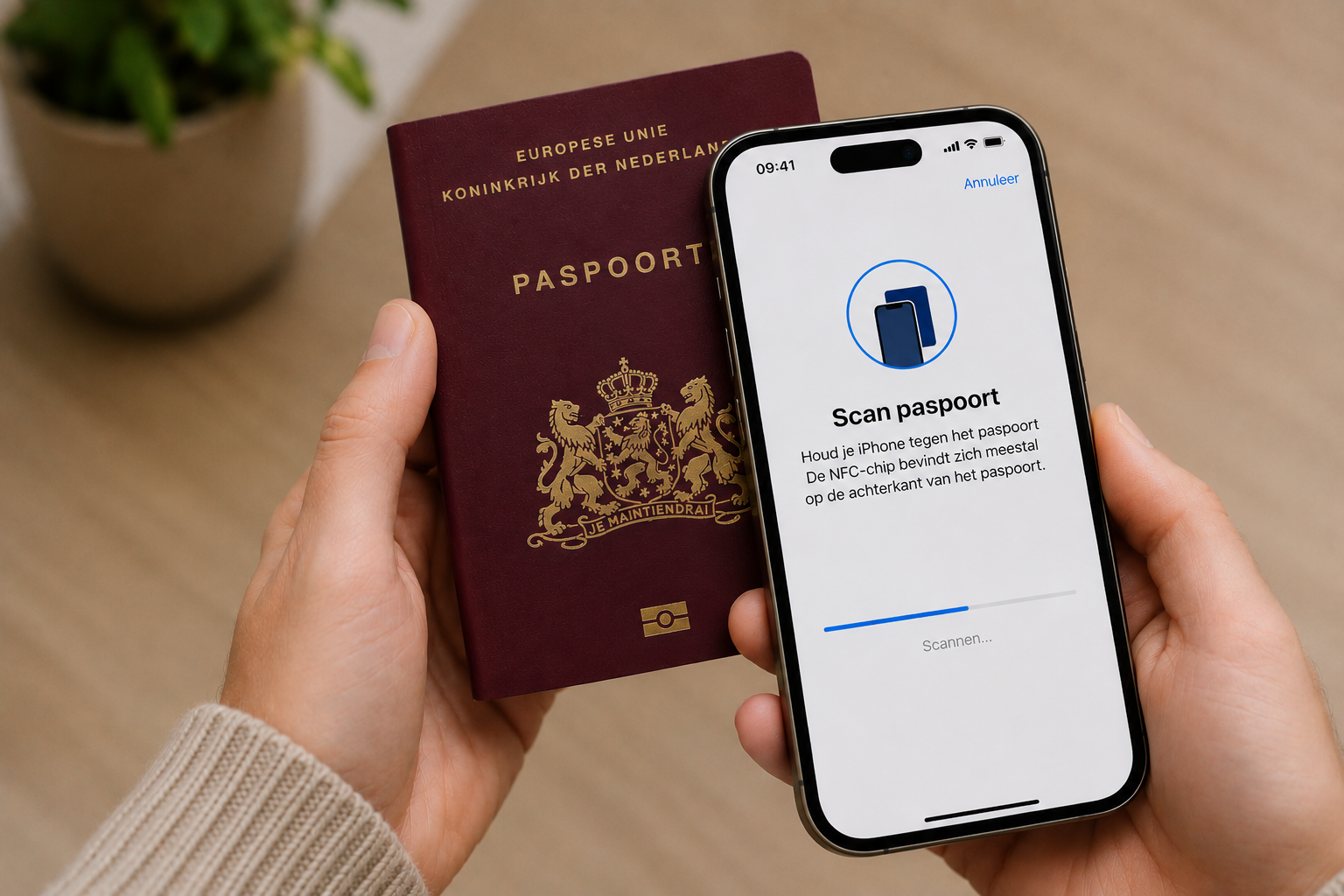 iPhone leest NFC-chip uit Nederlands paspoort